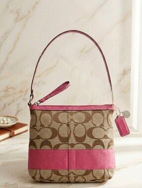Coach Signature Jacquard Shoulder Bag
